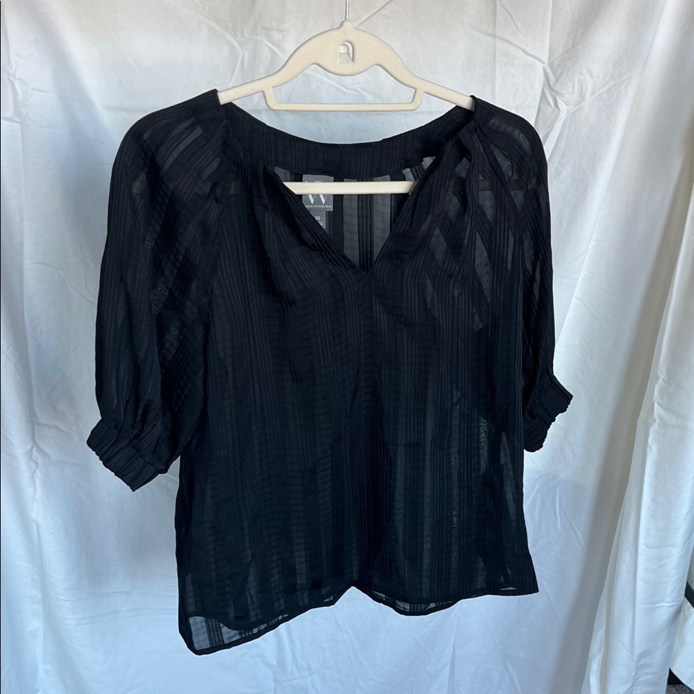 😻5for$15😻Worthington Sheer Career Top